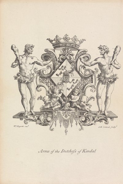Arms of the Cutchess of Kendal af Samuel Ireland