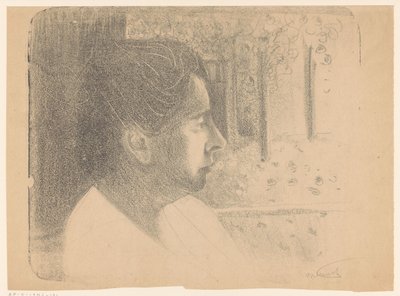 Betsie ved vinduet af Samuel Jessurun de Mesquita (signed by artist)