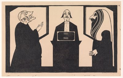 Mellem disse tre svinger mit hjerte (original titel på objektet) af Samuel Jessurun de Mesquita (signed by artist)