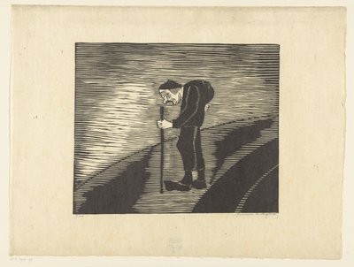 Figur med pukkelryg Hunchback (original titel) af Samuel Jessurun de Mesquita (signed by artist)