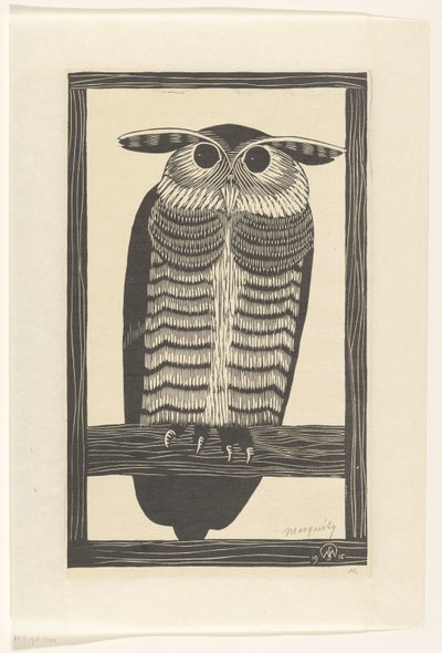 Hornuil af Samuel Jessurun de Mesquita (signed by artist)