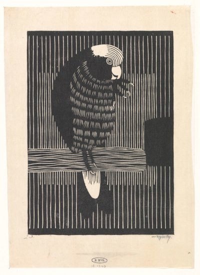 Rosékaketoe af Samuel Jessurun de Mesquita (signed by artist)