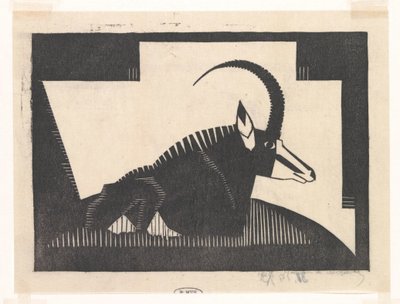 Sabelantilope af Samuel Jessurun de Mesquita (signed by artist)