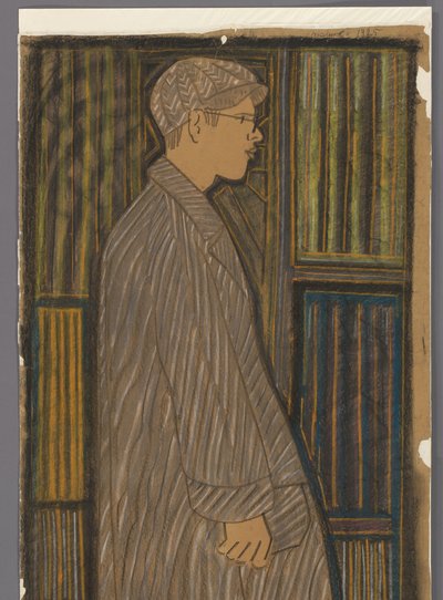 Stående dreng i fuld længde af Samuel Jessurun de Mesquita (signed by artist)