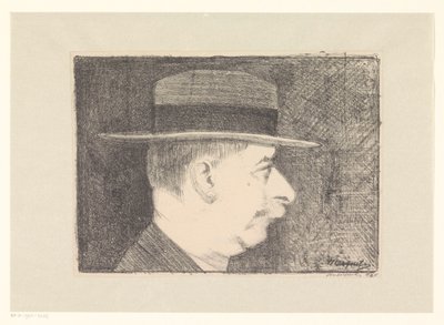 Selvportræt af Samuel Jessurun de Mesquita (signed by artist)
