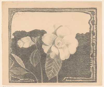 Camellia, efterlod en blomst i knop af Samuel Jessurun de Mesquita