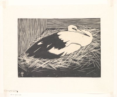 Hvid Stork (Magoear Stork) af Samuel Jessurun de Mesquita