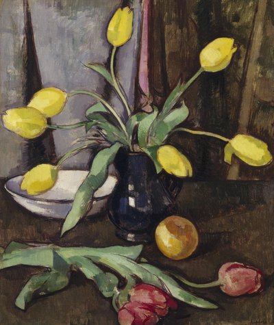 Asetelma tulppaanien kanssa (öljy kankaalle) af Samuel John Peploe