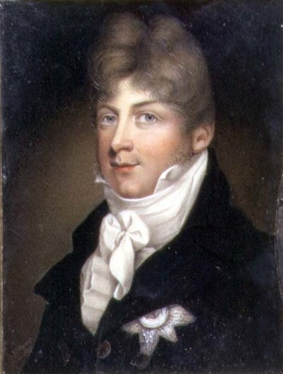 Portræt miniature af Augustus, hertug af Sussex af Samuel John Stump