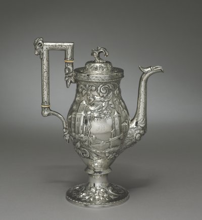 Neo-rokoko kaffekande, ca. 1840 af Samuel Kirk