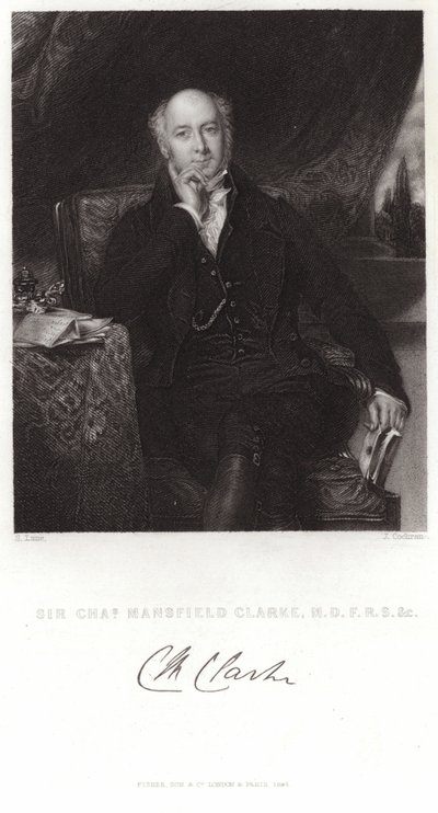 Portræt af Sir Charles Mansfield Clarke af Samuel Lane