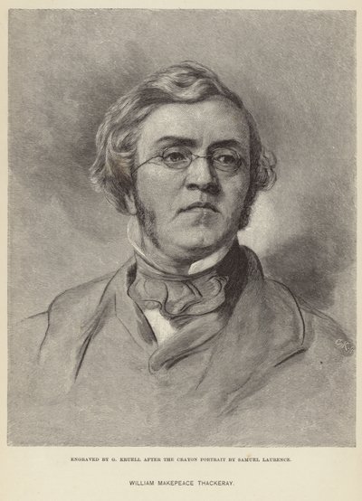 Portræt af William Makepeace Thackeray af Samuel Laurence