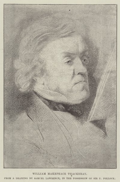 William Makepeace Thackeray af Samuel Lawrence