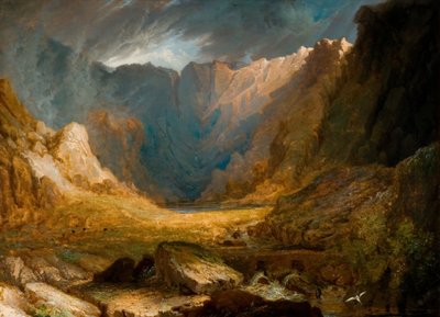 Llyn Idwal, North Wales, 1810-1850. af Samuel Lines