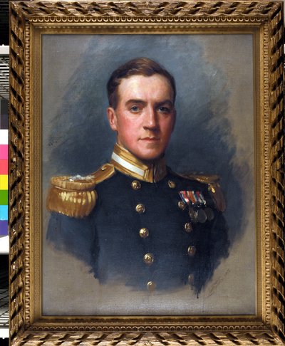 Portræt af løjtnant Denis Quentin Fildes (1889-1975), som meldte sig til Royal Navy i 1906. Olie på lærred af Samuel Luke Fildes