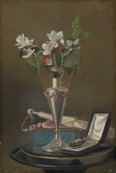 Stilleben med ventilator og vedhæng af Samuel Marsden Brookes