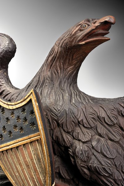 Skilt til U.S. Custom House af Samuel McIntire
