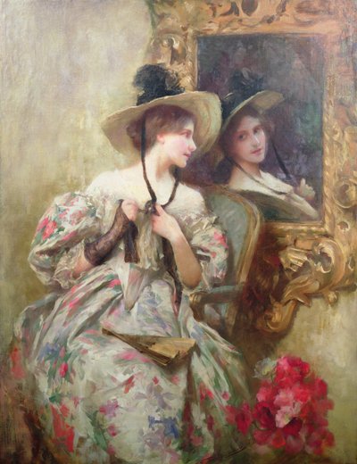Reflekser (olie på lærred) af Samuel Melton Fisher