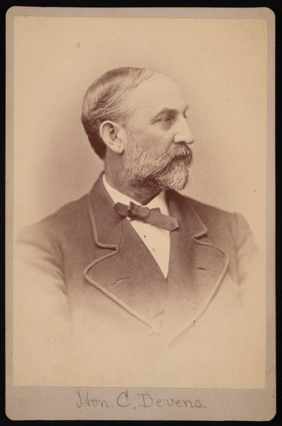 Portræt af Charles Devens 1820-1891, før 1891. af Samuel Montague Fassett