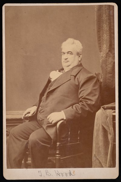 Portræt af Dr. T.B. Hood, mellem 1876 og 1880. af Samuel Montague Fassett