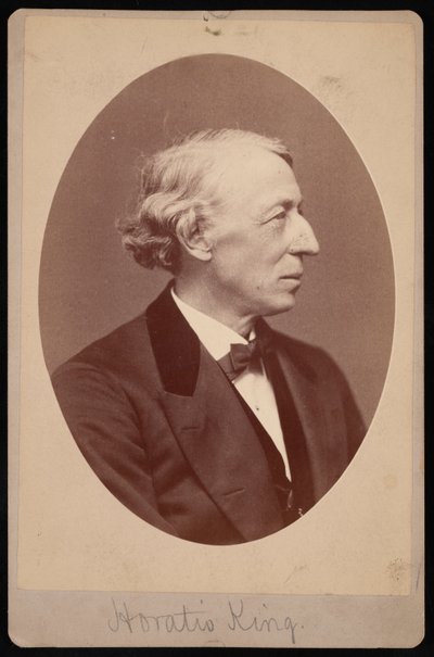 Portræt af Horatio King 1811-1897, mellem 1876 og 1880. af Samuel Montague Fassett