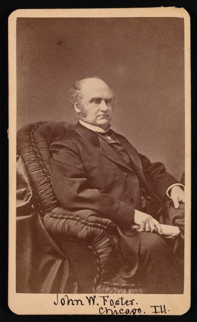 Portræt af John Wells Foster 1815-1873, mellem 1872 og 1873. af Samuel Montague Fassett