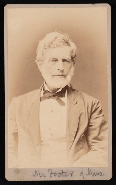 Portræt af Mr. Foster af Massachusetts, mellem 1876 og 1880. af Samuel Montague Fassett