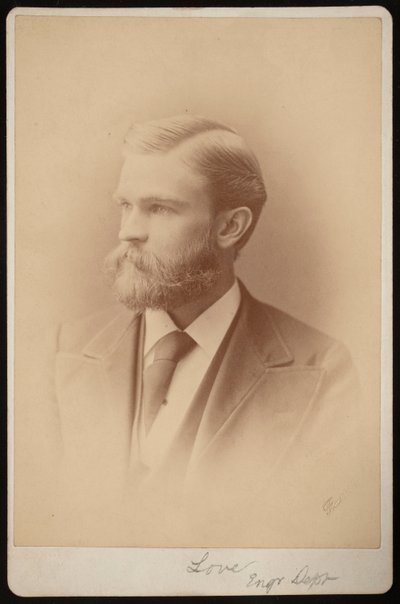 Portræt af uidentificeret mand, mellem 1876 og 1880. af Samuel Montague Fassett
