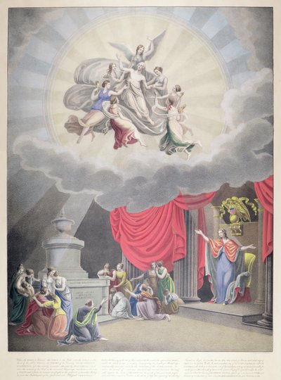 The Apotheosis of Washington, indgraveret af H. Weishaupt af Samuel Moore