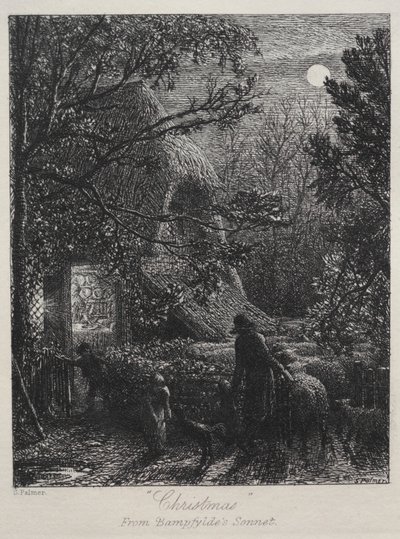 Jul (foldning af det sidste får) af Samuel Palmer