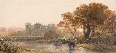 Aften i Italien, den øde villa, 1845 af Samuel Palmer