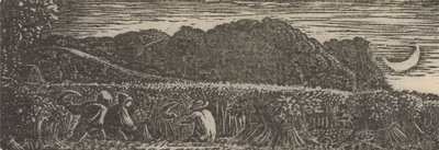 Høst under en halvmåne af Samuel Palmer