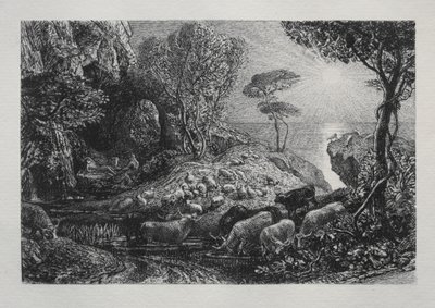 Moeris og Galatea af Samuel Palmer
