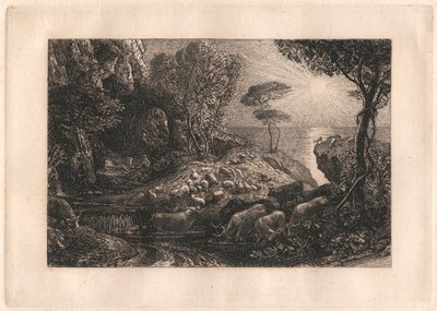 Moeris og Galatea af Samuel Palmer