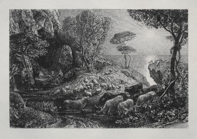 Moeris og Galatea, 1883. af Samuel Palmer
