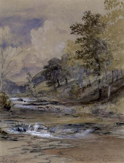 Ved floden Machwy, Wales af Samuel Palmer