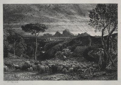 Åbning af folden af Samuel Palmer