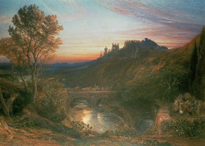 Byen ved solnedgang af Samuel Palmer