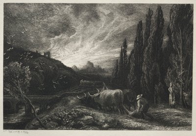 The Early Ploughman, før 1861. af Samuel Palmer