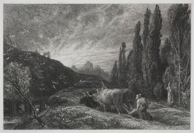 The Early Ploughman, før 1861. af Samuel Palmer