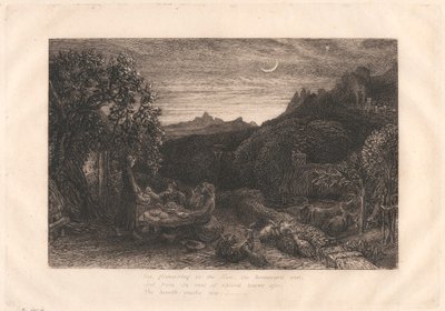 The Homeward Star af Samuel Palmer