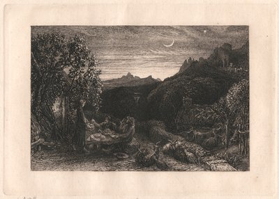The Homeward Star af Samuel Palmer