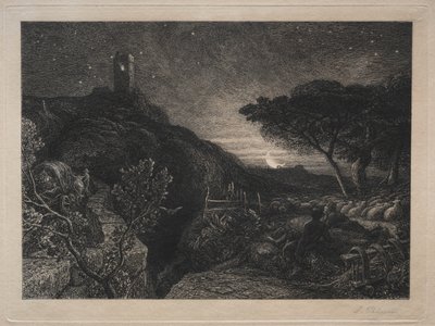 Det Ensomme Tårn af Samuel Palmer