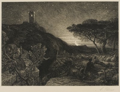 Det Ensomme Tårn af Samuel Palmer