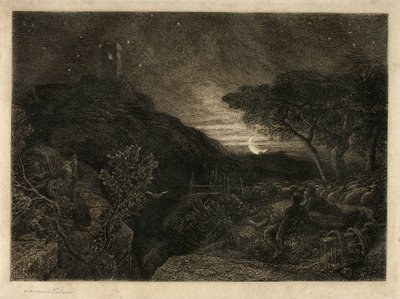 Det Ensomme Tårn af Samuel Palmer