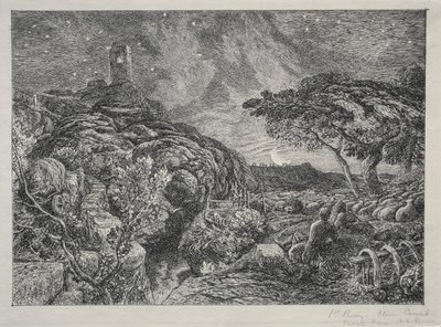 Det Ensomme Tårn af Samuel Palmer