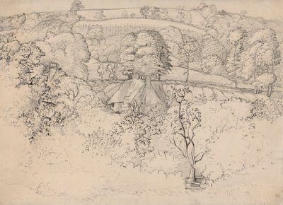 The Primitive Cottage, Shoreham af Samuel Palmer