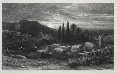 Den stigende måne af Samuel Palmer