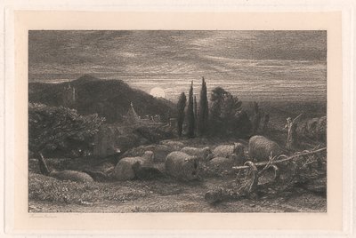 Den stigende måne af Samuel Palmer