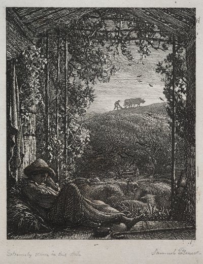 Den sovende hyrde af Samuel Palmer